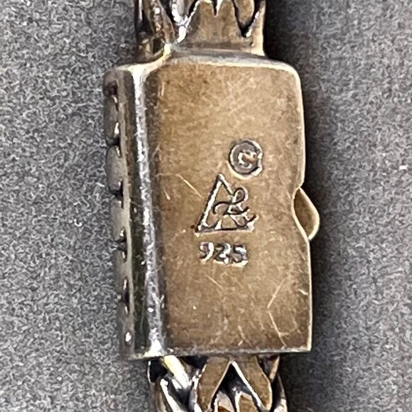 Vintage Sterling Silver Wheat Chain Byzanitine Bangle Modern Jewelry 925 - Picture 6 of 10